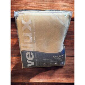 Vellux Twin Ivory Nylon Blanket New 60x90 Soft & Cozy
